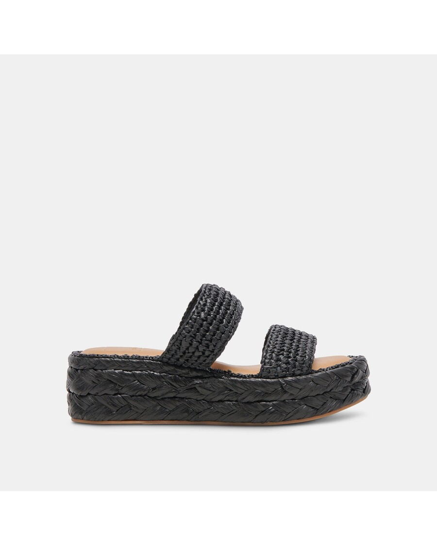 Dolce Vita CORLA SANDALS ONYX RAFFIA