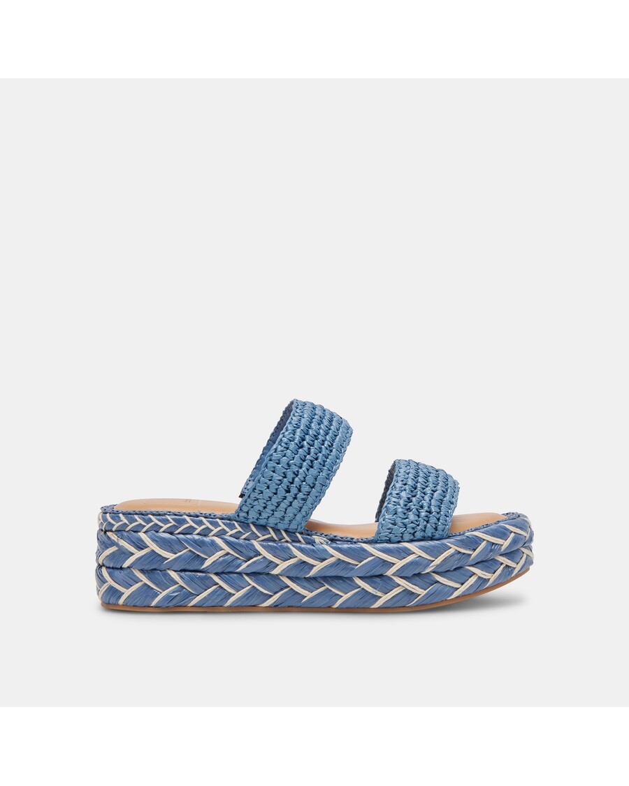 Dolce Vita CORLA SANDALS BLUE RAFFIA