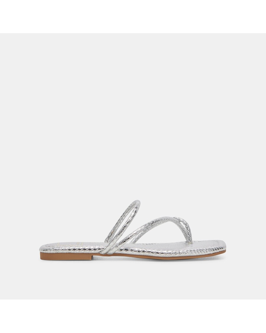 Dolce Vita LEANNA SANDALS SILVER EMBOSSED STELLA