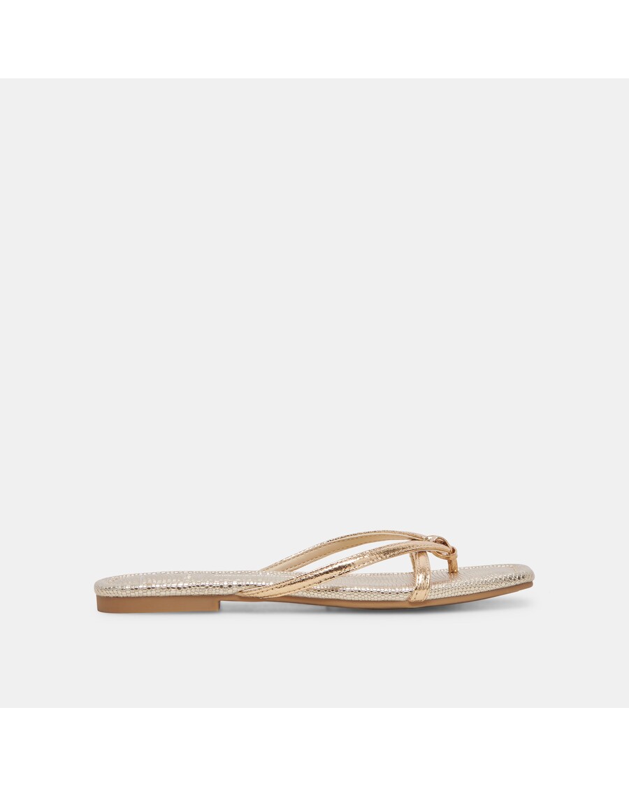 Dolce Vita LUCCA SANDALS GOLD DISTRESSED STELLA