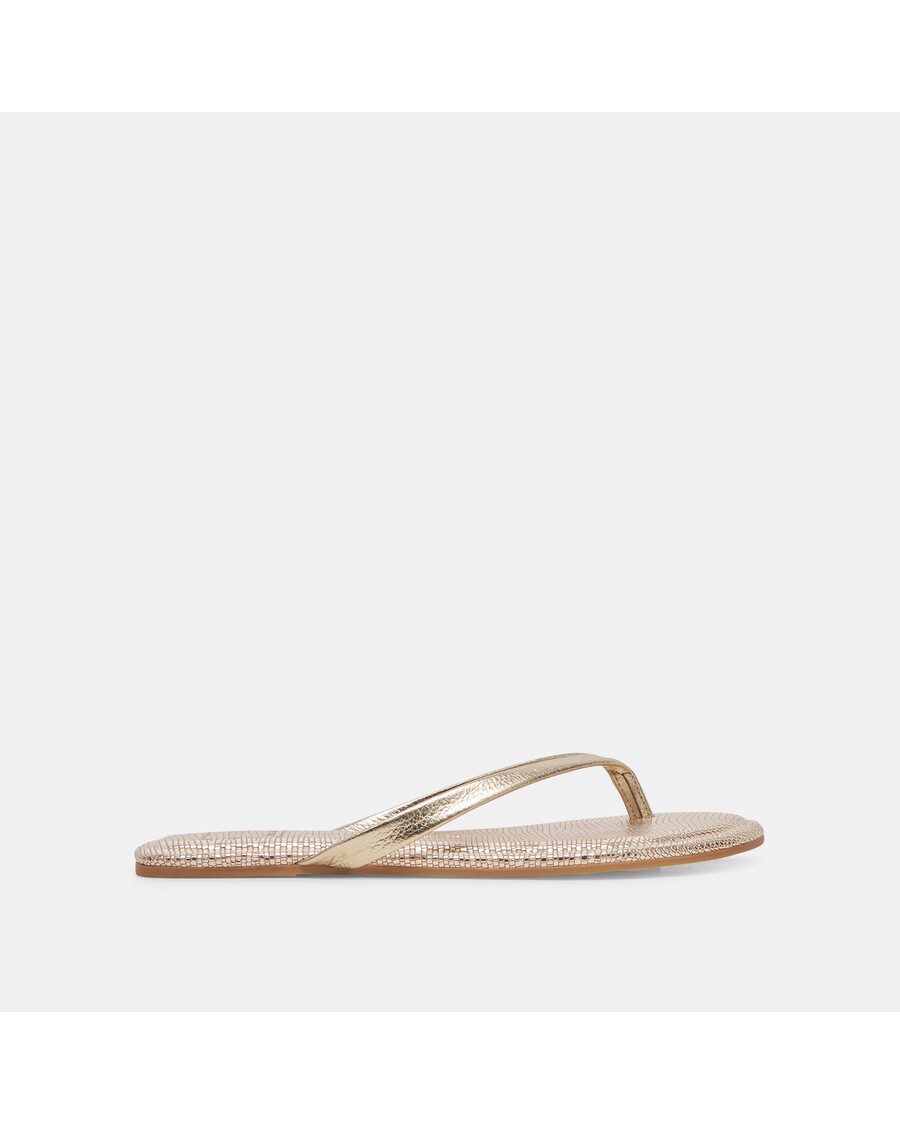 Dolce Vita LAYNEY SANDALS LIGHT GOLD METALLIC LEATHER