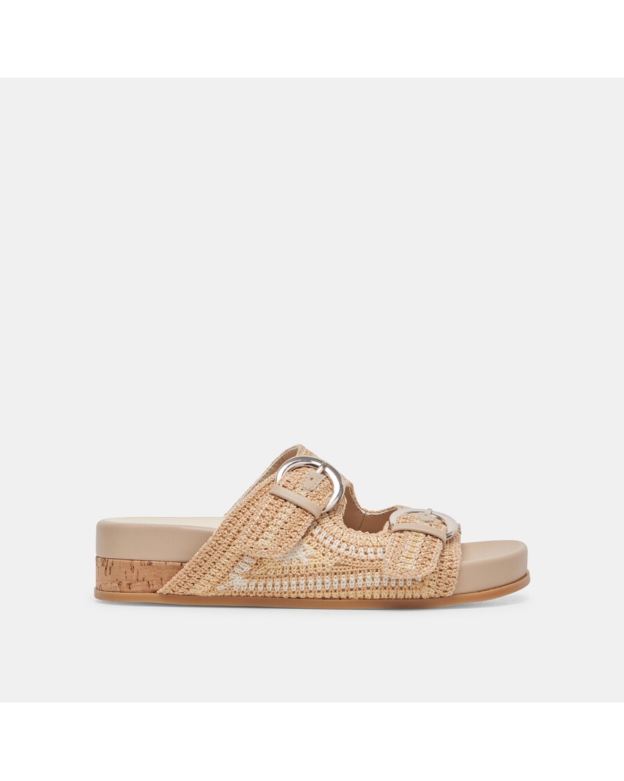 Dolce Vita RALLI SANDALS NATURAL MULTI KNIT