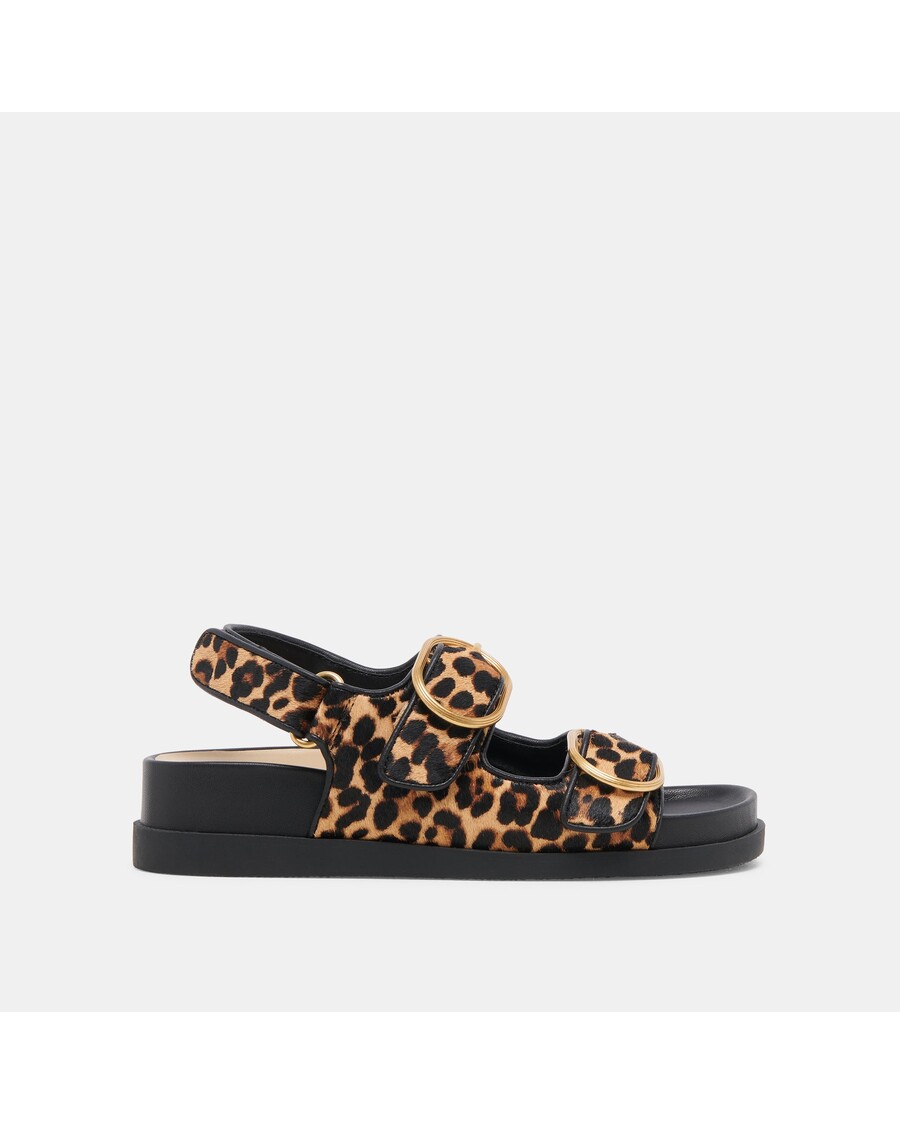 Dolce Vita STARLA SANDALS LEOPARD BLACK CALF HAIR