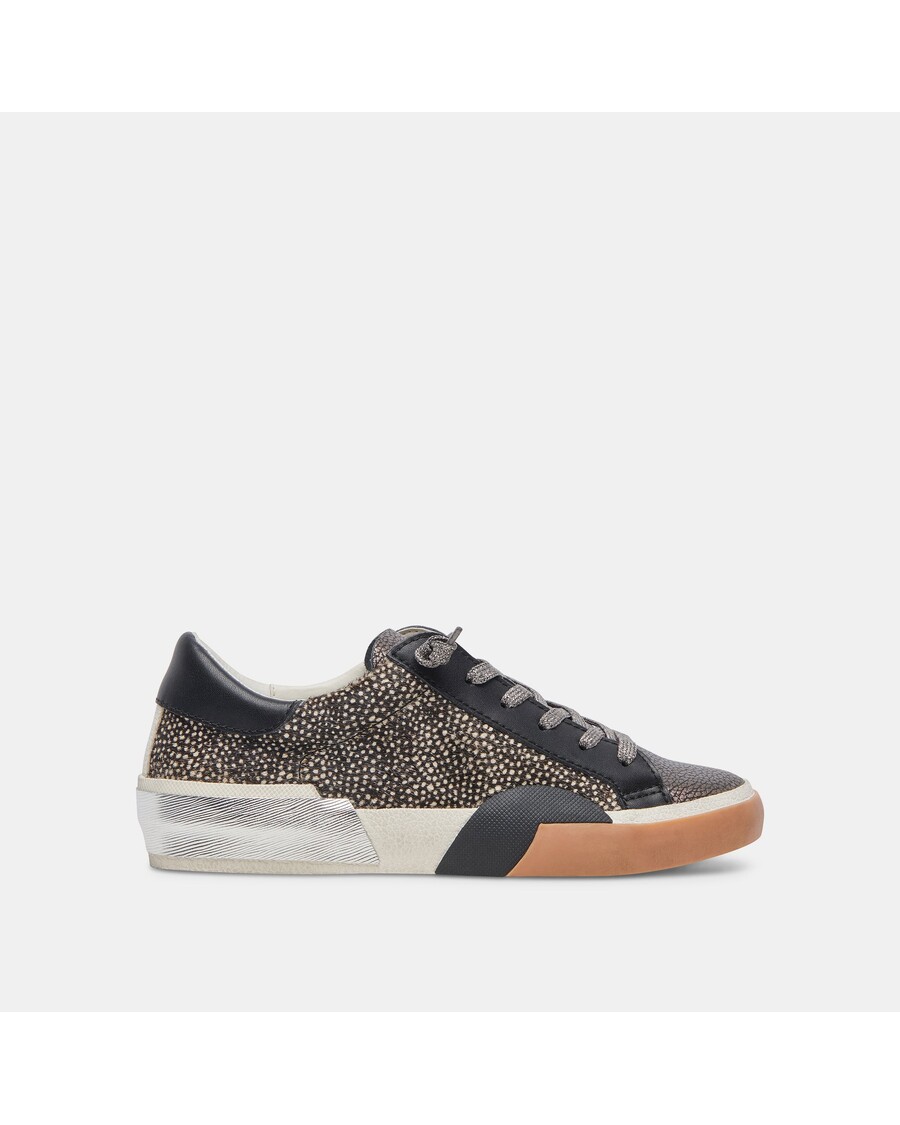 Dolce Vita ZINA SNEAKERS BLACK SPOTTED CALF HAIR