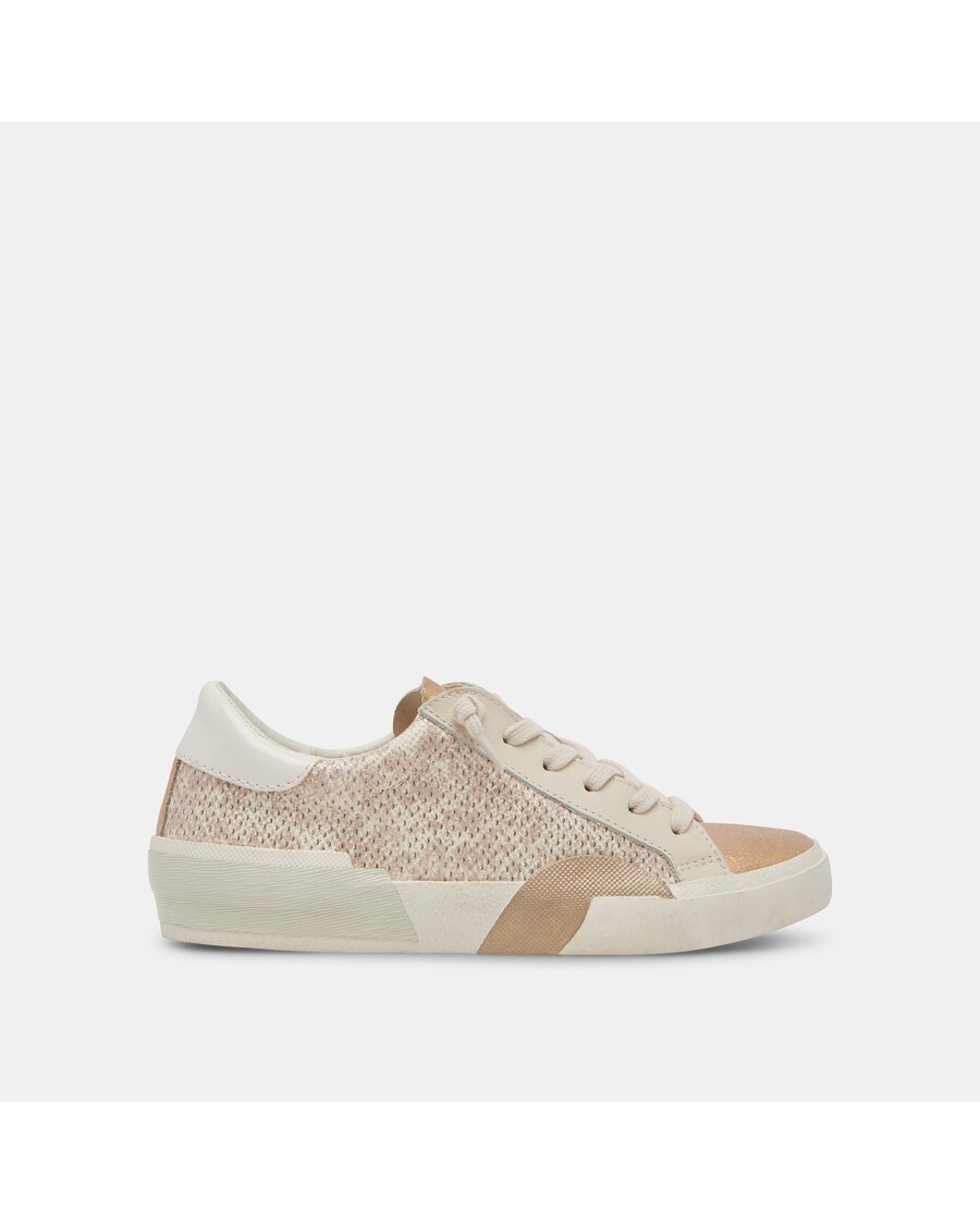 Dolce Vita ZINA SNEAKERS SAND EMBOSSED LEATHER