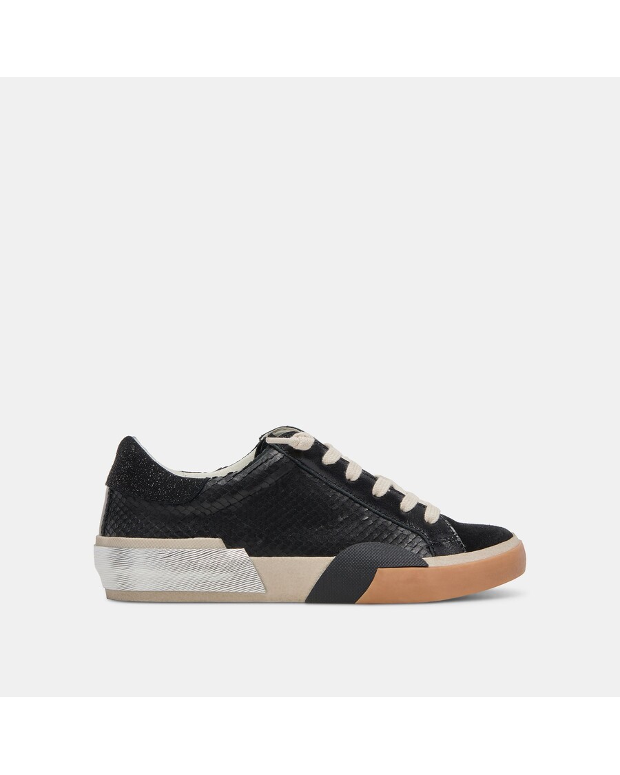 Dolce Vita ZINA SNEAKERS ONYX EMBOSSED LEATHER