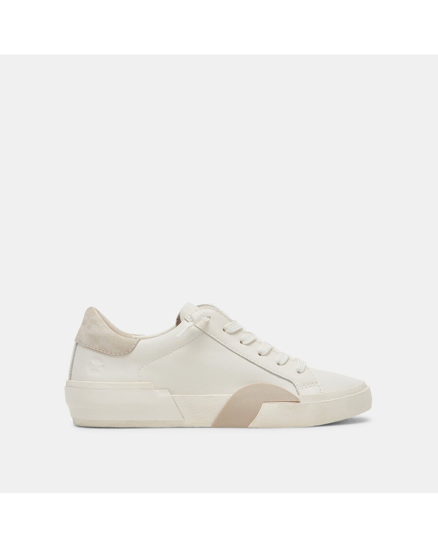 Dolce Vita ZINA 360 SNEAKERS WHITE NATURAL RECYCLED LEATHER