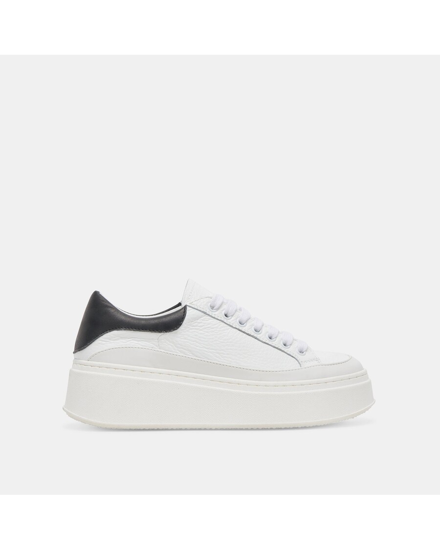 Dolce Vita WYETT SNEAKERS WHITE BLACK LEATHER