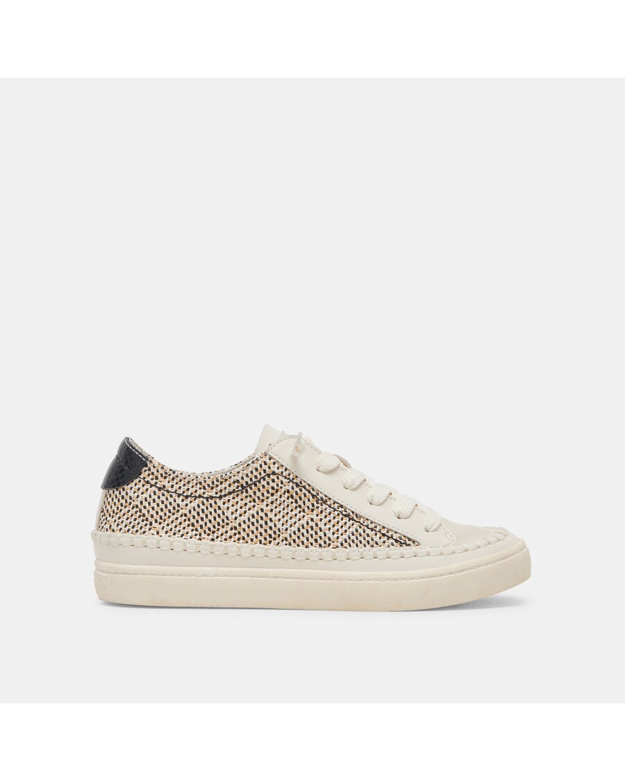 Dolce Vita ZOLEN SNEAKERS BLACK NATURAL RAFFIA