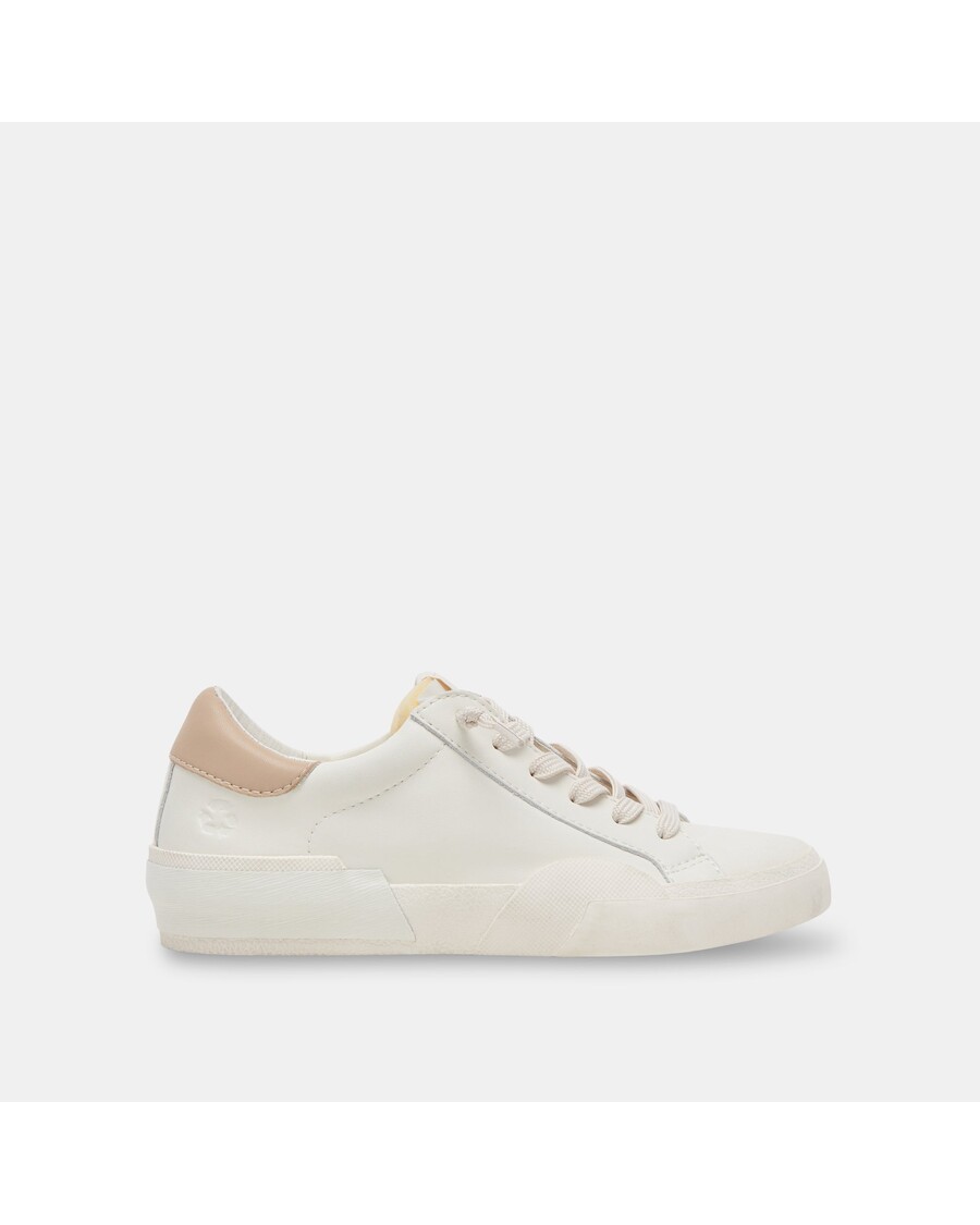 Dolce Vita ZINA FOAM 360 SNEAKERS WHITE DUNE RECYCLED LEATHER