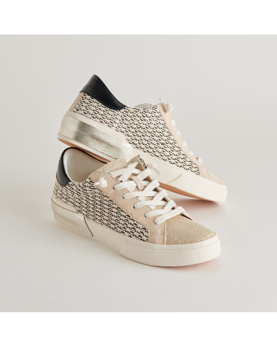 Dolce Vita ZINA SNEAKERS BLACK NATURAL RAFFIA