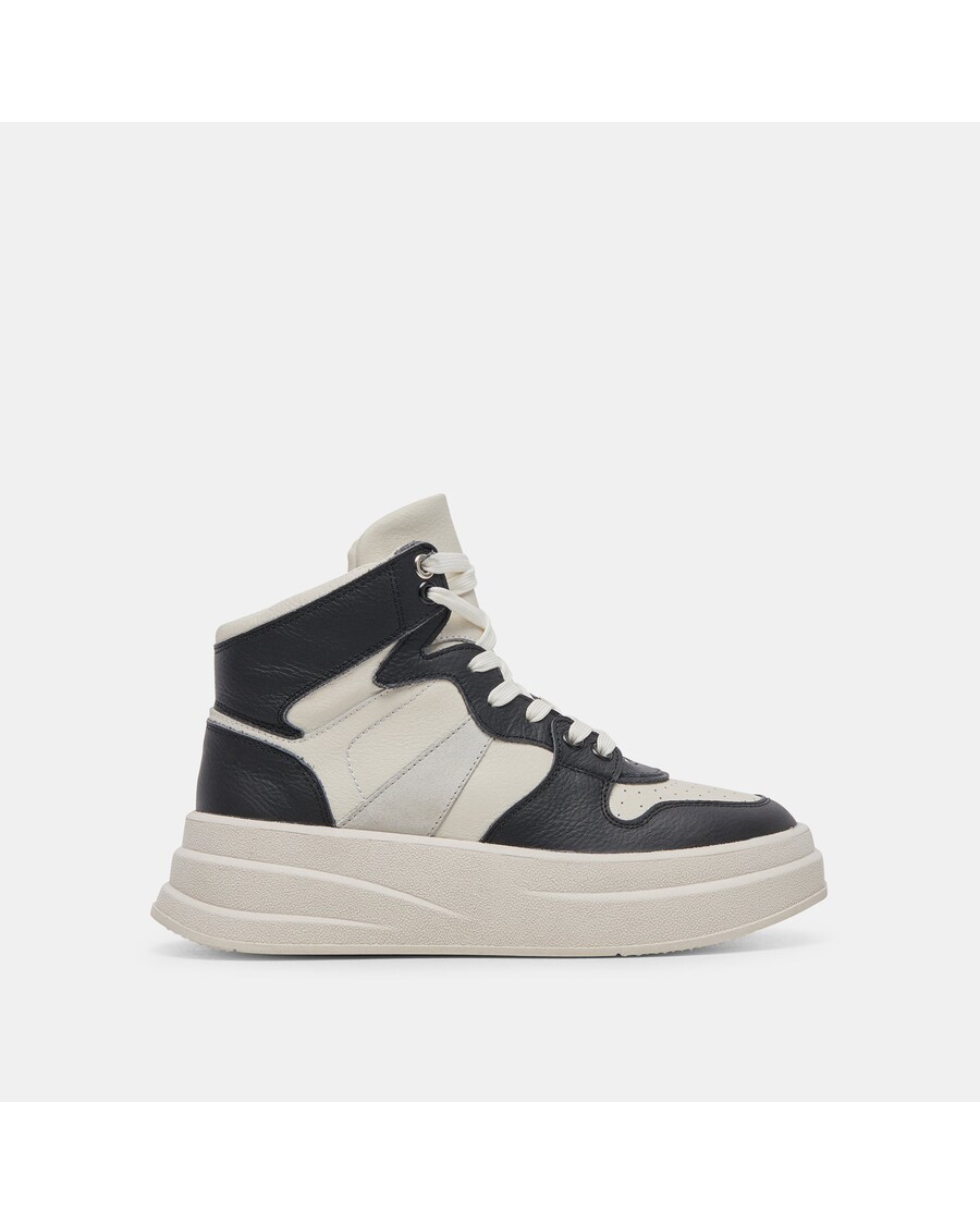 Dolce Vita BRAX SNEAKER WHITE BLACK LEATHER