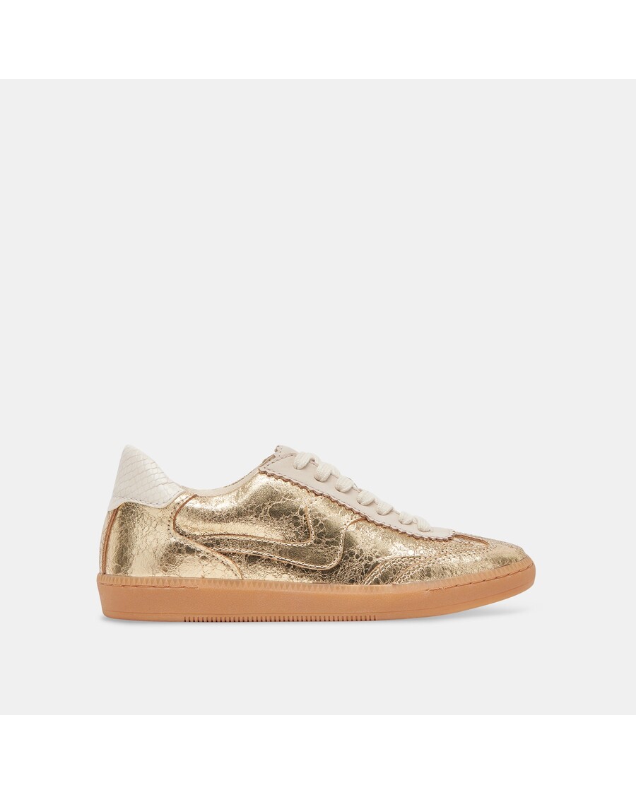 Dolce Vita NOTICE SNEAKERS GOLD DISTRESSED LEATHER