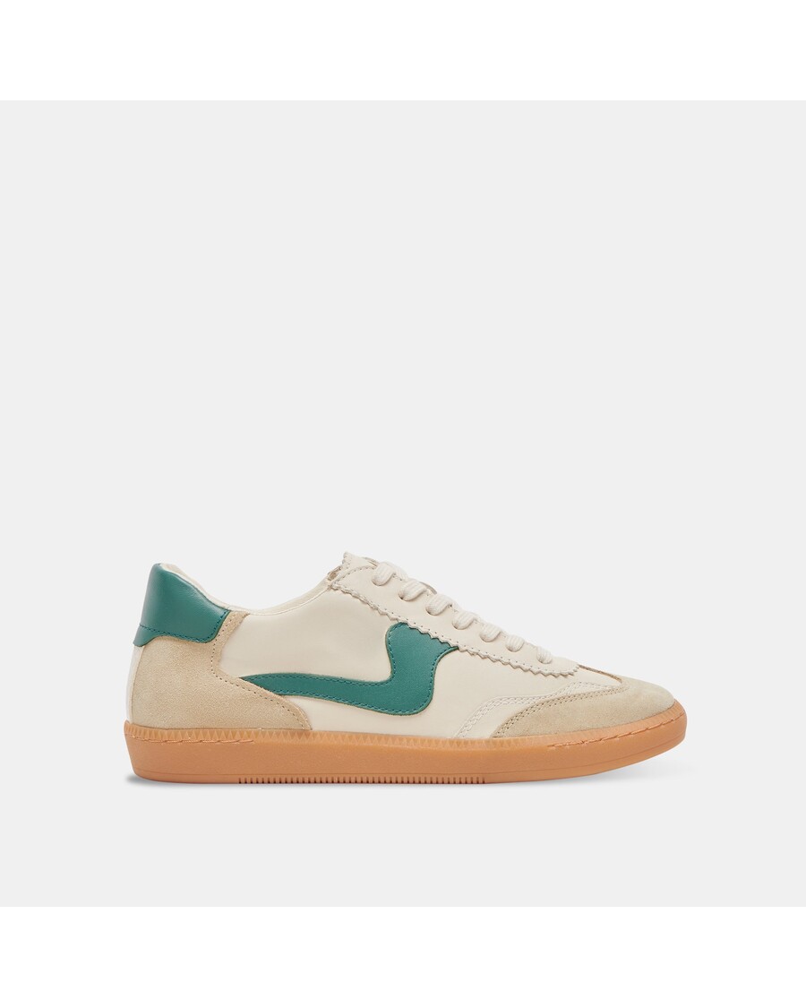 Dolce Vita NOTICE SNEAKERS WHITE GREEN LEATHER