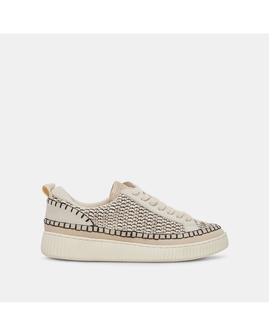 Dolce Vita NICONA SNEAKERS BLACK NATURAL RAFFIA