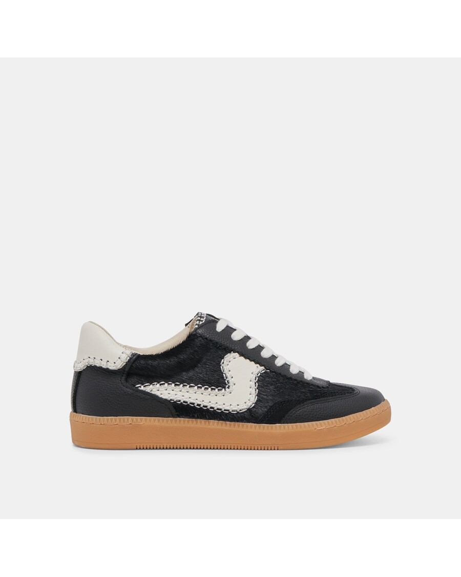 Dolce Vita NOTICE STITCH SNEAKERS ONYX CALF HAIR