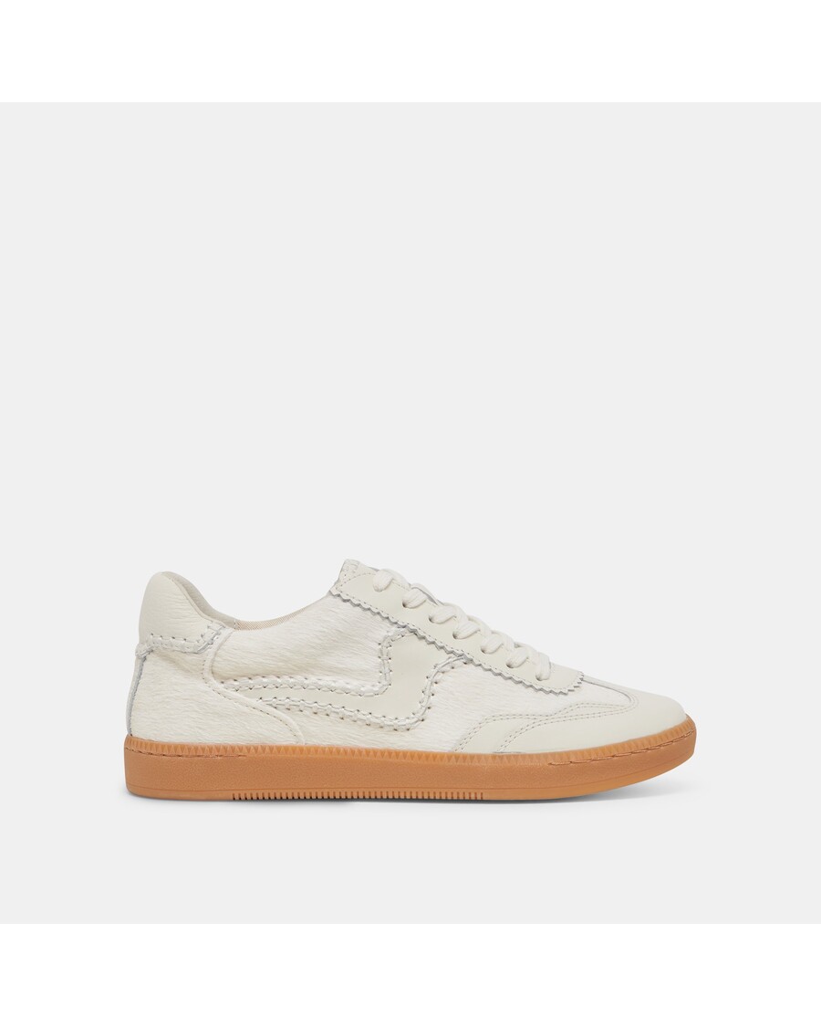 Dolce Vita NOTICE STITCH SNEAKERS IVORY CALF HAIR