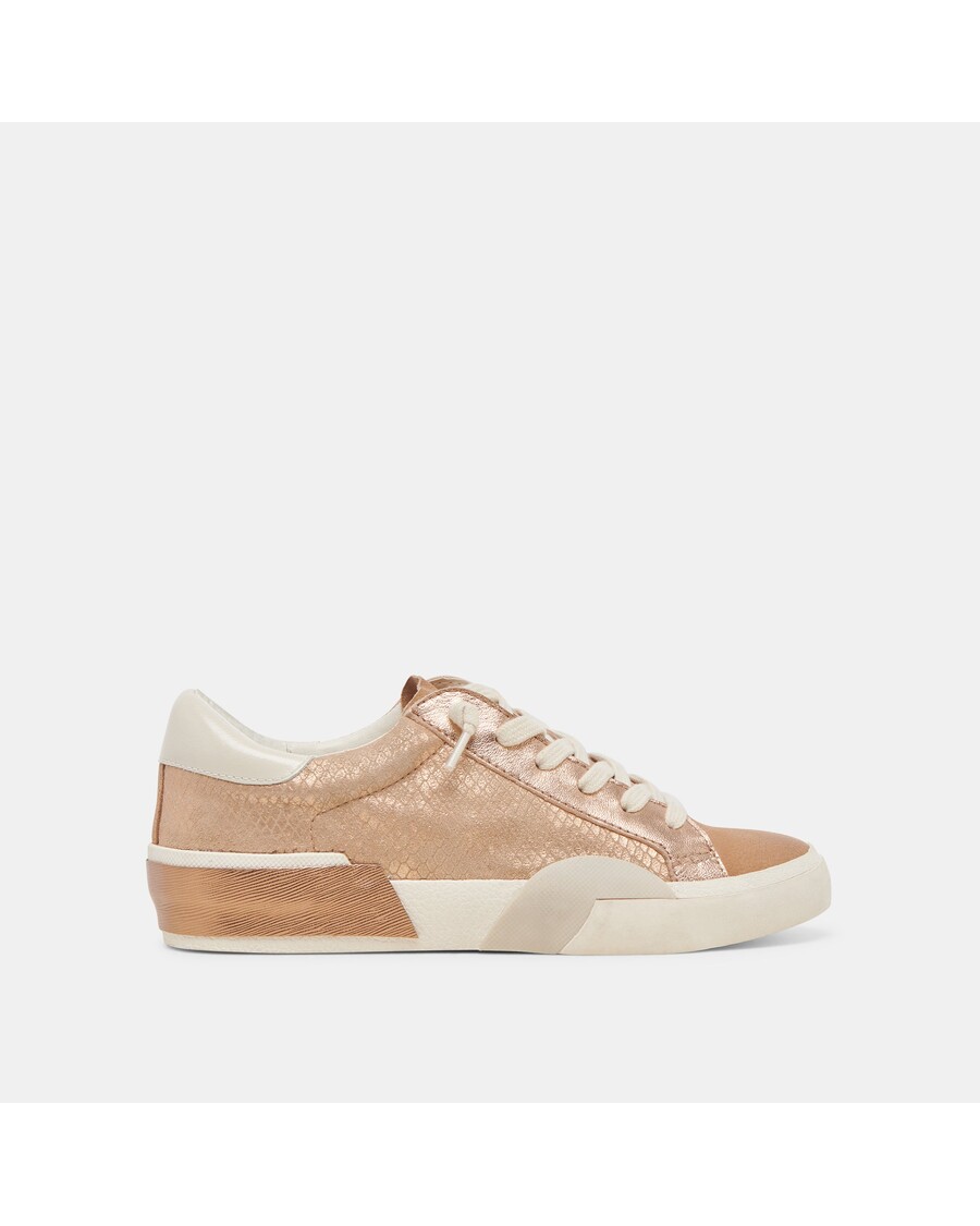 Dolce Vita ZINA SNEAKERS BRONZE EMBOSSED LEATHER