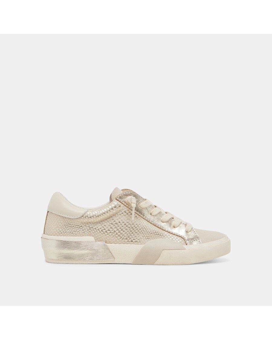 Dolce Vita ZINA SNEAKERS CHAMPAGNE EMBOSSED LEATHER