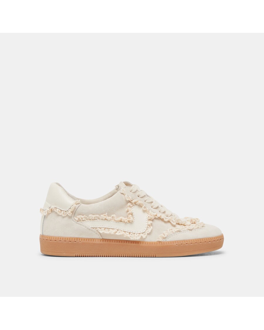 Dolce Vita NOTICE LACE SNEAKERS IVORY SUEDE